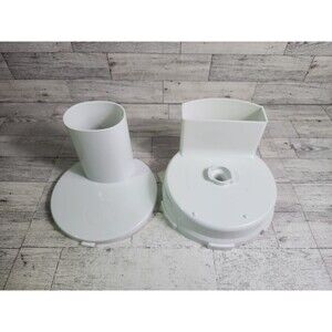 Bosch MUZ 4 DS1 Compact Mixer Lot Of 2 White Plastic Tops Lids Chutes